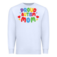 White LIL Autism Mom Premium Sweatshirt - CowhideDigitalArt