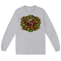 Moon Dust Western Christmas Rodeo Distressed Long Sleeve Tee - RanaPortraitStore