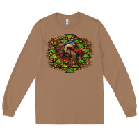 Toasted Coconut Western Christmas Rodeo Distressed Long Sleeve Tee - RanaPortraitStore