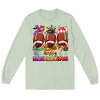 Matcha happy hallothanksmas football Long Sleeve Tee - texasbilliewilder