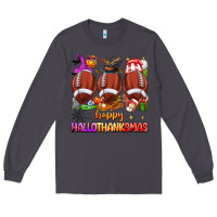 Smoke happy hallothanksmas football Long Sleeve Tee - texasbilliewilder