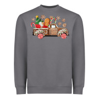 Storm christmas gingerbread truck Heavyweight Sweatshirt - CowGirlArtShop