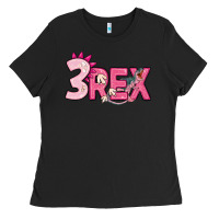Black pink three rex Ladies Tee - MaliasSmallBusiness