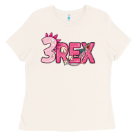Bone pink three rex Ladies Tee - MaliasSmallBusiness