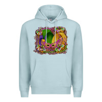 Blue Mist mardi gras mask king cake Premium Hoodie - RanaPortraitStore
