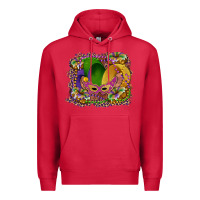 Cardinal mardi gras mask king cake Premium Hoodie - RanaPortraitStore