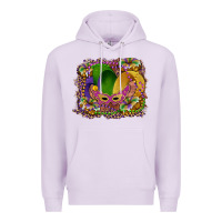 Lilac mardi gras mask king cake Premium Hoodie - RanaPortraitStore