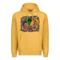 Mustard mardi gras mask king cake Premium Hoodie - RanaPortraitStore