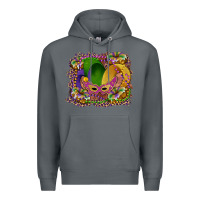Rock mardi gras mask king cake Premium Hoodie - RanaPortraitStore