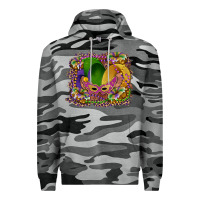 Slate Camo mardi gras mask king cake Premium Hoodie - RanaPortraitStore