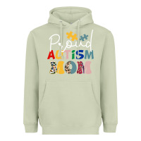 Matcha Proud Autism Mom Leopard Pattern Design Autism Awa Heavyweight Hoodie - CowhideDigitalArt