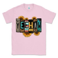 Bubblegum Pink yeehaw license plate letters Classic Tee - Jasminsmagicworld
