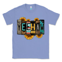 Colony Blue yeehaw license plate letters Classic Tee - Jasminsmagicworld