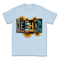 Dusty Blue yeehaw license plate letters Classic Tee - Jasminsmagicworld