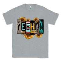 Heather Grey yeehaw license plate letters Classic Tee - Jasminsmagicworld