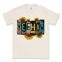 Natural yeehaw license plate letters Classic Tee - Jasminsmagicworld