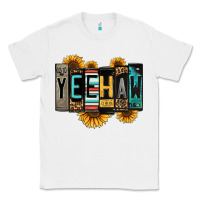 White yeehaw license plate letters Classic Tee - Jasminsmagicworld