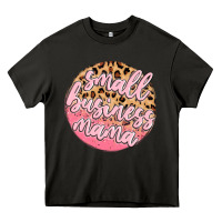 Asphalt small business mama Heavy Core Tee - MaliasSmallBusiness