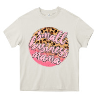 Cream small business mama Heavy Core Tee - MaliasSmallBusiness