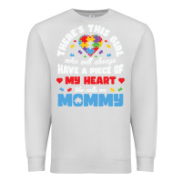 Dove Grey lil autism mom Premium Sweatshirt - CowhideDigitalArt