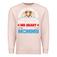 Pale Pink lil autism mom Premium Sweatshirt - CowhideDigitalArt