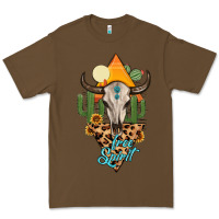 Cacao free spirit bull skull Premium Tee - MaliasSmallBusiness