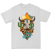Dove Grey free spirit bull skull Premium Tee - MaliasSmallBusiness