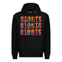 Black rights rights rights pride Premium Hoodie - FaDigitalArtStudio