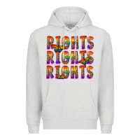 Dove Grey rights rights rights pride Premium Hoodie - FaDigitalArtStudio