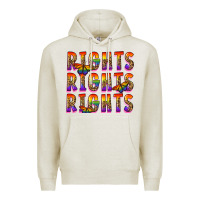 Oatmeal Heather rights rights rights pride Premium Hoodie - FaDigitalArtStudio
