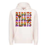 Pale Pink rights rights rights pride Premium Hoodie - FaDigitalArtStudio