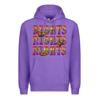 Purple rights rights rights pride Premium Hoodie - FaDigitalArtStudio