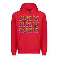 Red rights rights rights pride Premium Hoodie - FaDigitalArtStudio