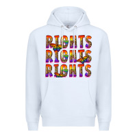 White rights rights rights pride Premium Hoodie - FaDigitalArtStudio