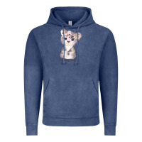 Vintage Denim tiger cute animals Vintage Hoodie - RanaPortraitStore