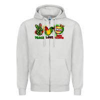 Dove Grey Peace love Juneteenth Zipper Hoodie - FaDigitalArtStudio