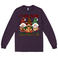 Plum It's fine i'm fine everything is fine Long Sleeve Tee - NancyCooperArtShop