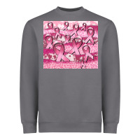 Storm ribbon  breast cancer Heavyweight Sweatshirt - CowGirlArtShop