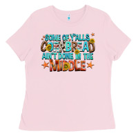 Bubblegum Pink some of yalls cornbread aint done in the middle Ladies Tee - NancyCooperArtShop