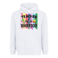 White Teacher of a warrior Heavyweight Hoodie - CowhideDigitalArt