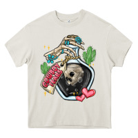 Cream cowboy tears Heavy Core Tee - MaliasSmallBusiness