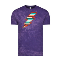 Cloud Purple Teal and Orange Serape Lightning Vintage Tee - Bettercallsaul
