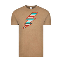 Vintage Coffee Teal and Orange Serape Lightning Vintage Tee - Bettercallsaul