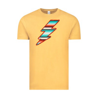 Vintage Mustard Teal and Orange Serape Lightning Vintage Tee - Bettercallsaul
