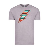 Vintage Zinc Teal and Orange Serape Lightning Vintage Tee - Bettercallsaul
