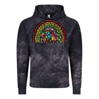 Cloud Black Christmas cowboy boots rainbow Vintage Hoodie - RanaPortraitStore