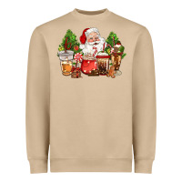 Mushroom christmas santa coffee cups Heavyweight Sweatshirt - CowGirlArtShop