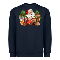 Christmas Santa Coffee Cups Heavyweight Sweatshirt | Teevron