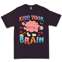 Plum kiss your brain Premium Tee - MaliasSmallBusiness