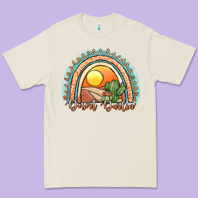 Desert Darlin' Rainbow Premium Tee Designed By Jahusdesignshop